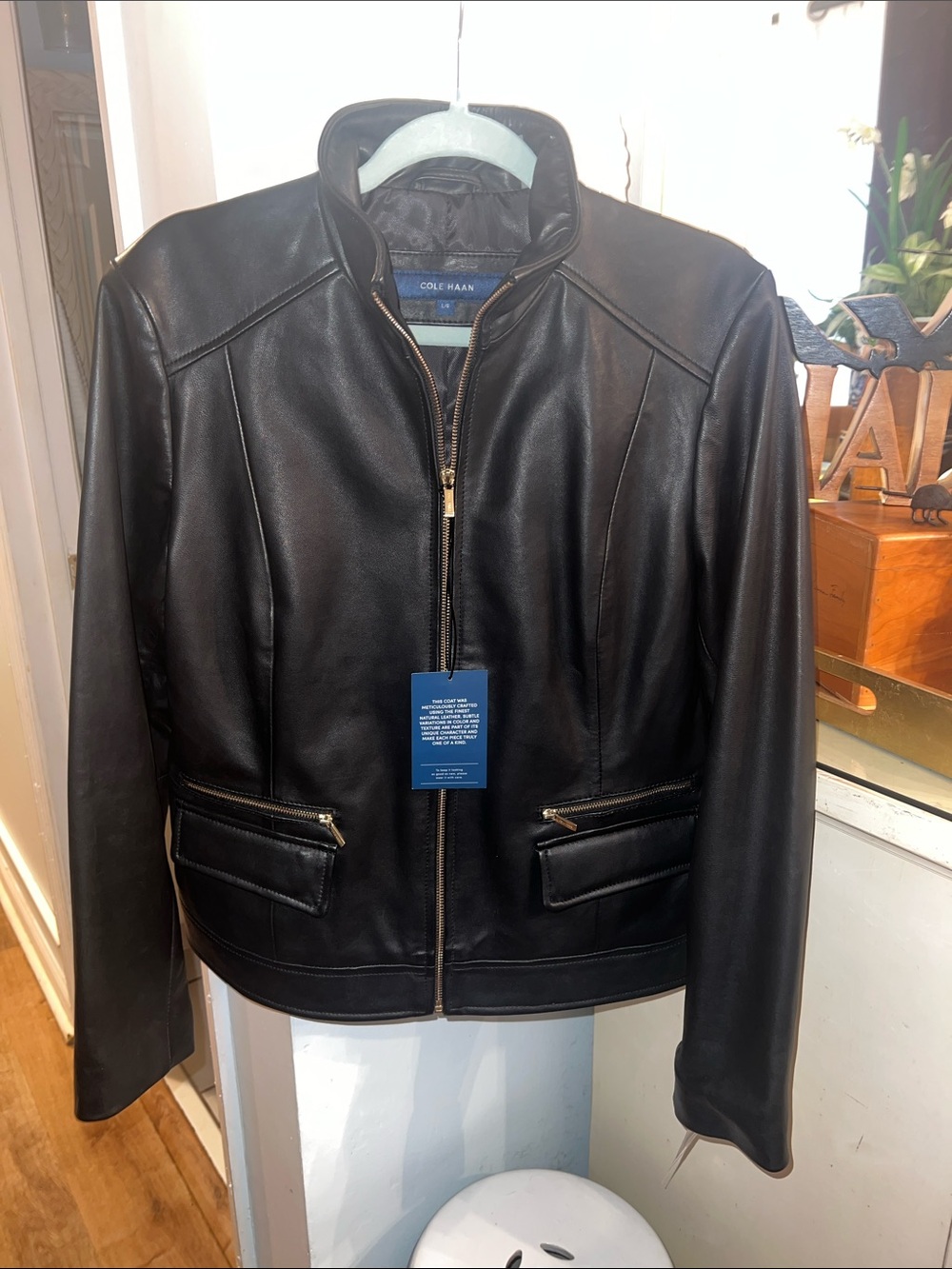 Cole Haan Leather Jacket NWT